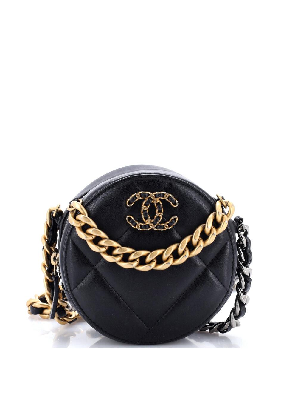 Chanel 19 Round Clutch With Chain #299252C25B